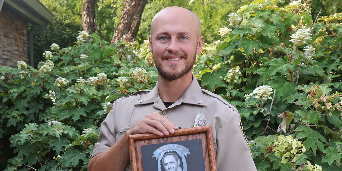 Portrait photo of 2025 Gerald Greiner Environmental Protection Award Recipient, WCO Derek Norman.