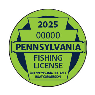 2025 Pennsylvania Collectible Fishing License Button