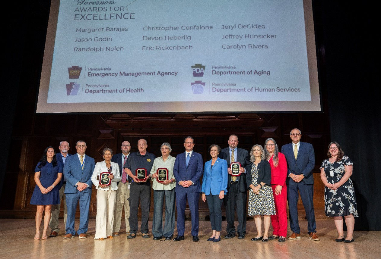 Employees from multiple agencies receiving Governor's Award for Excellence
