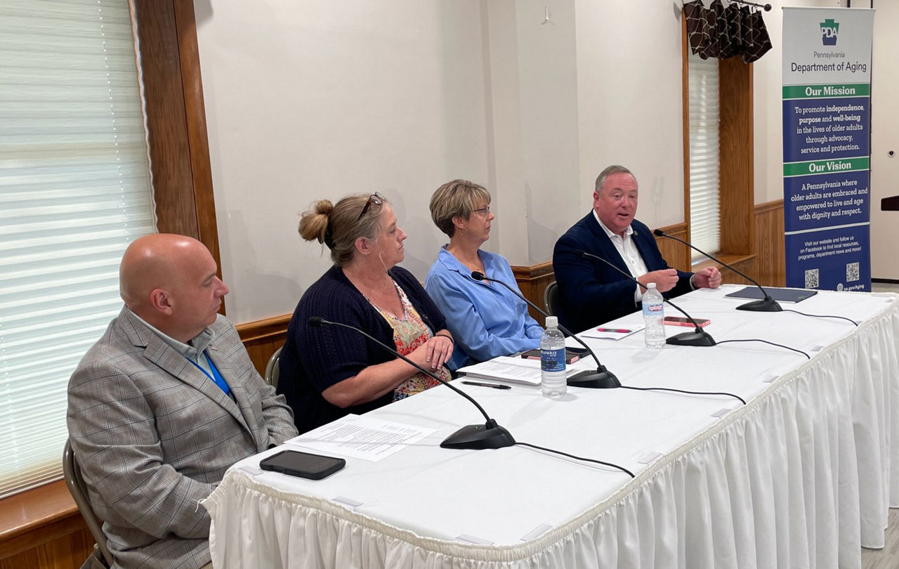 Group discussing CAPE, Crawford County