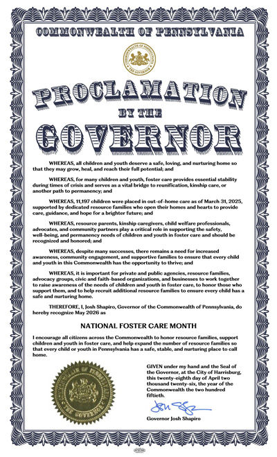 2026 National Foster Care Month Proclamation