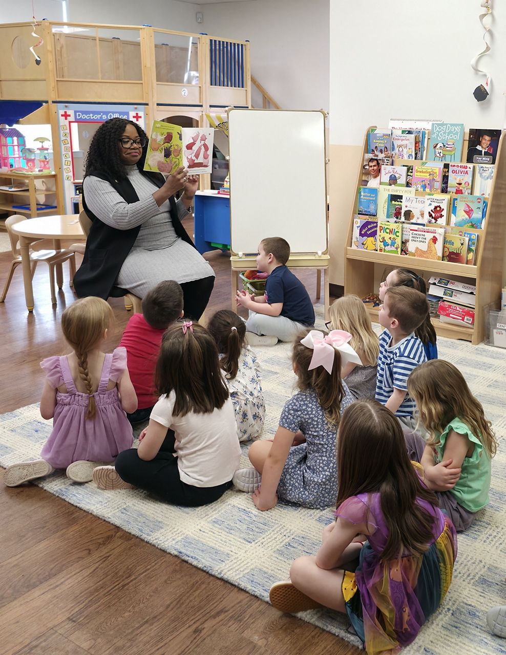 OCDEL Deputy Secretary Shante Brown reads to children
