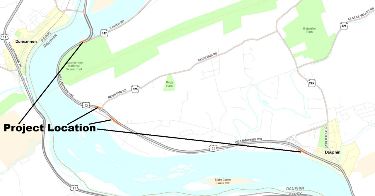 map indicating project location