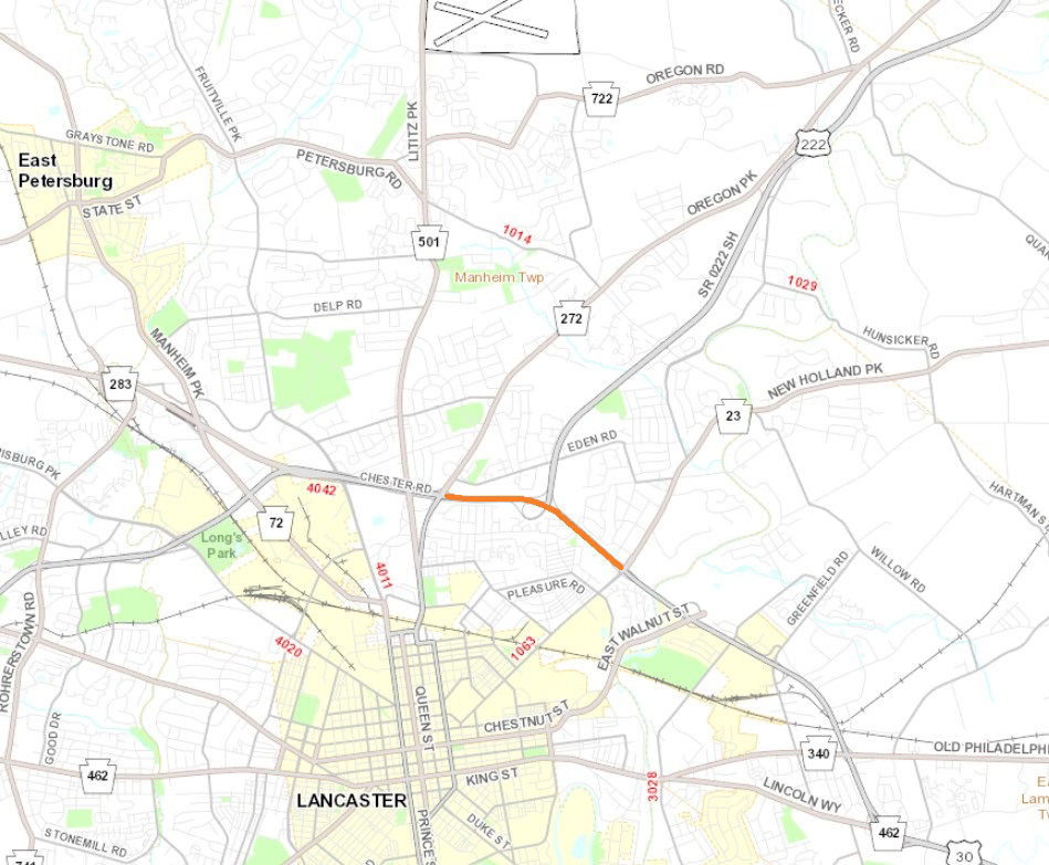 Route 30 lane restrictions next week in Lancaster County.