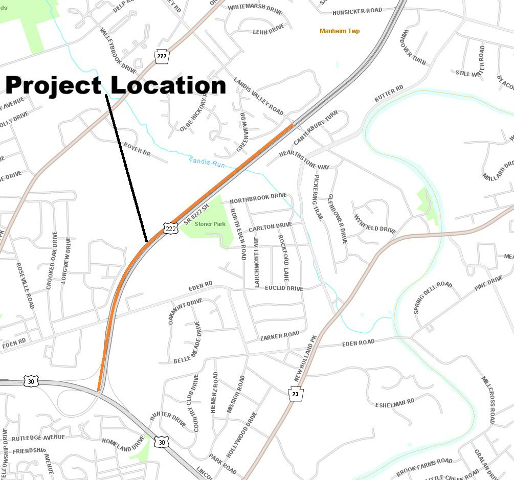map indicating project location