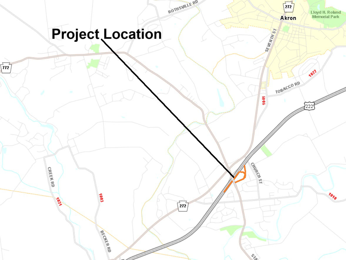 map indicating project location