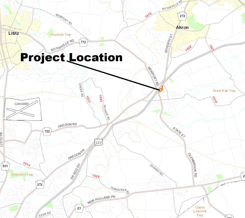 map indicating project location