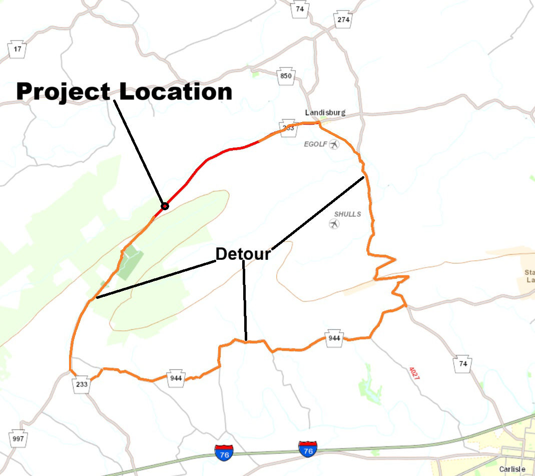 map indicating project location