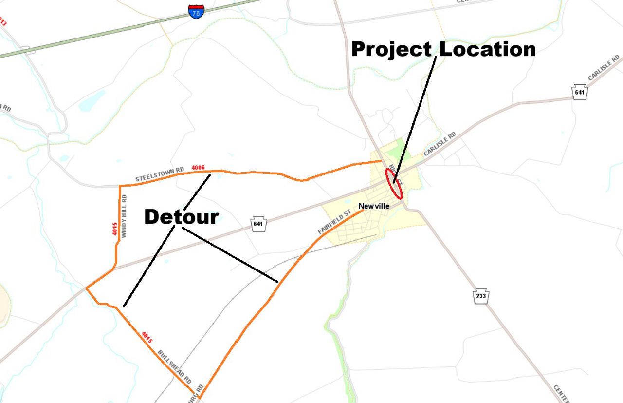 map indicating project location