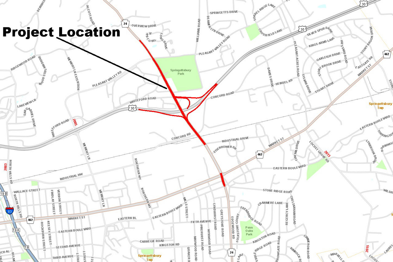 map indicating project location