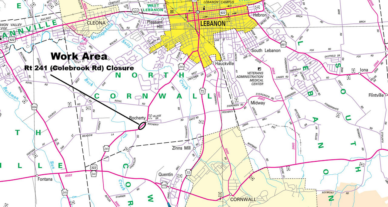 map indicating project location