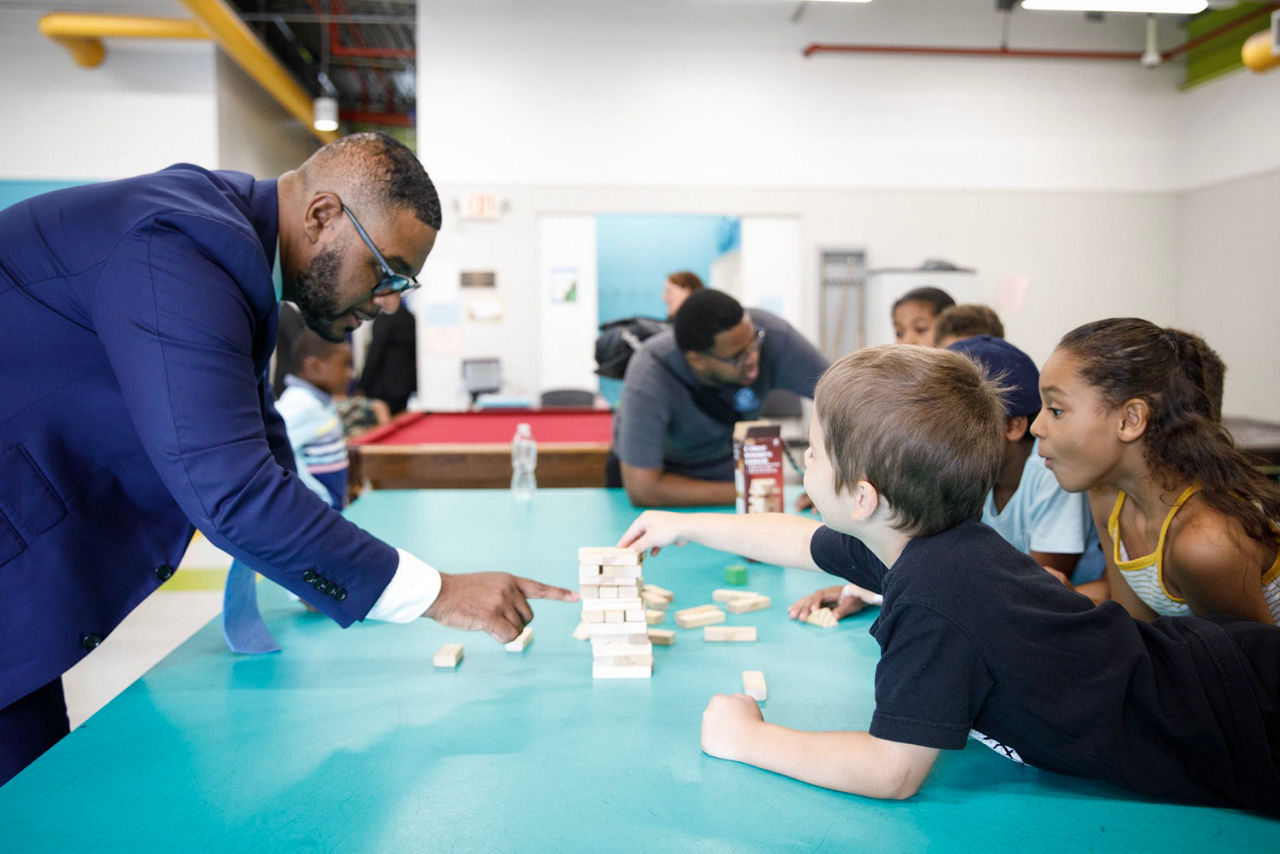 Lt. Gov. Austin Davis tours the Boys & Girls Clubs of Northeastern Pennsylvania