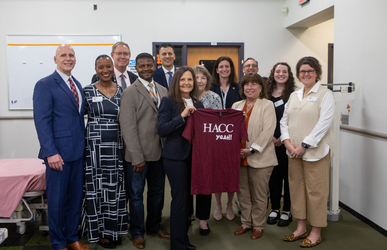 Group photo at National Student Nurse Day event at HACC 