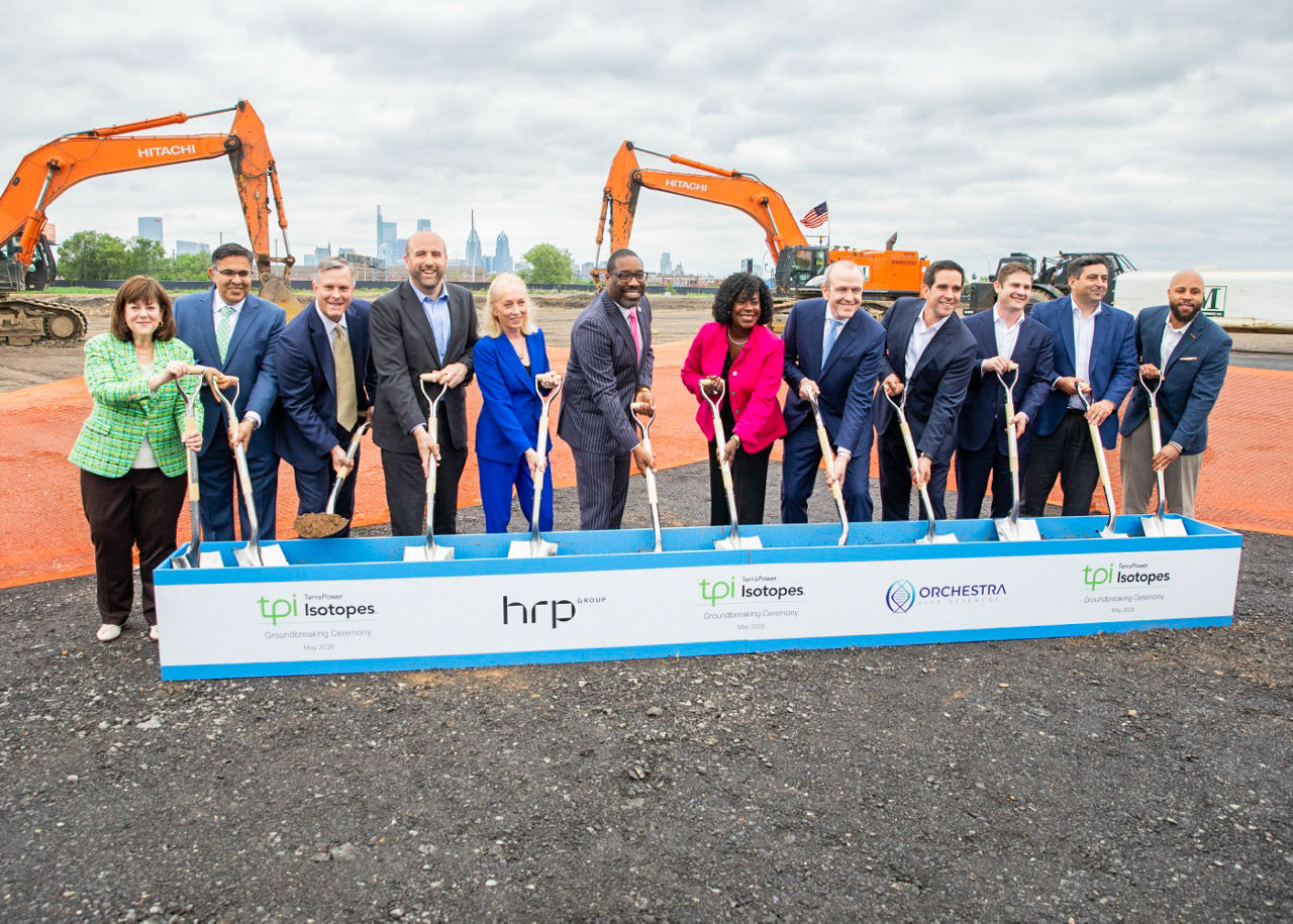 Executives participate in ceremonial groundbreaking event