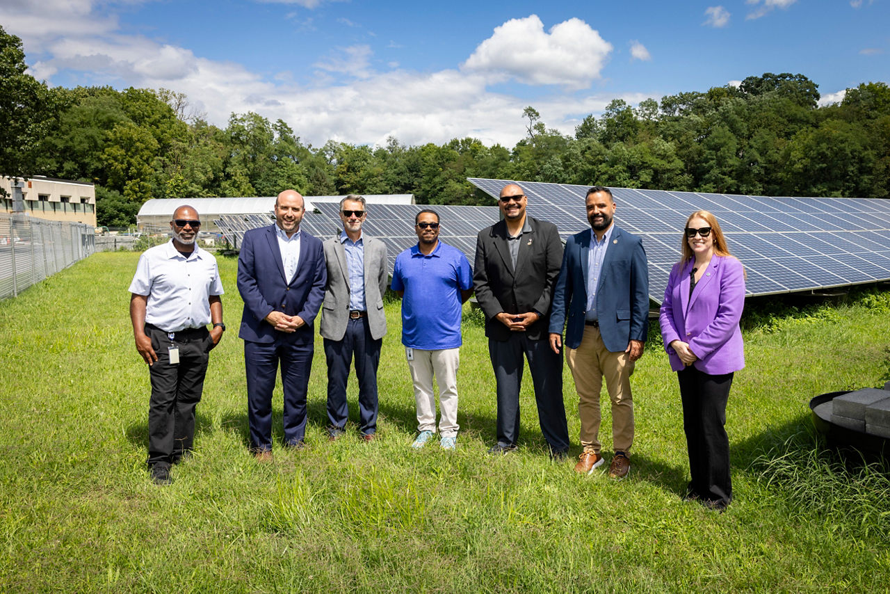 DEP Secretary Jessica Shirley and DCED Secretary Rick Siger visit Steelton-Highspire School District’s New Solar Array