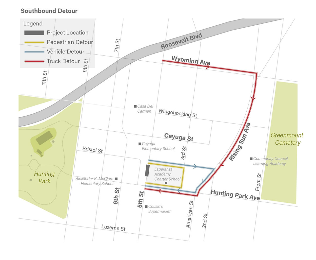 5th St Detour Revision 6.7.2022