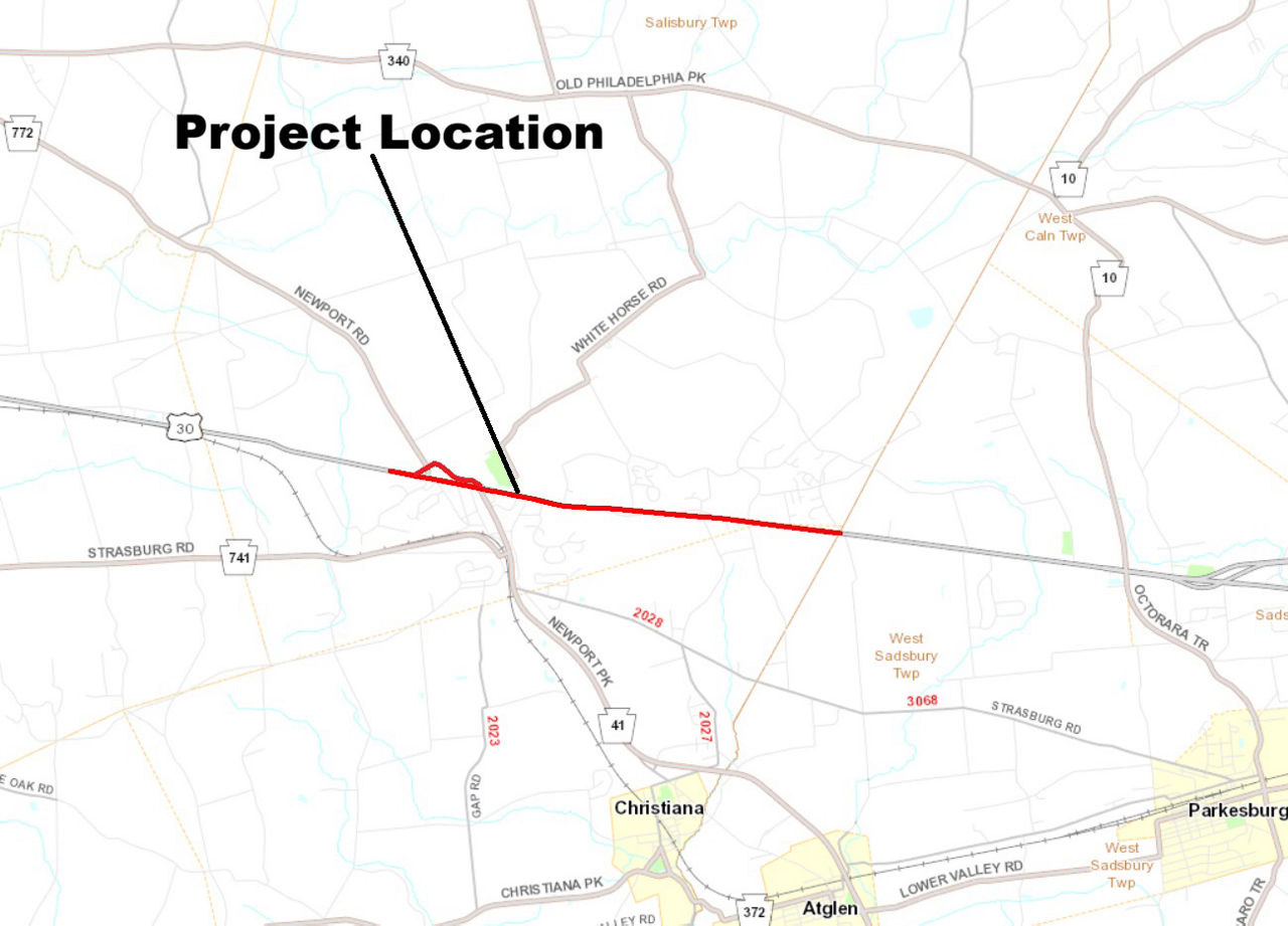 map indicating project location