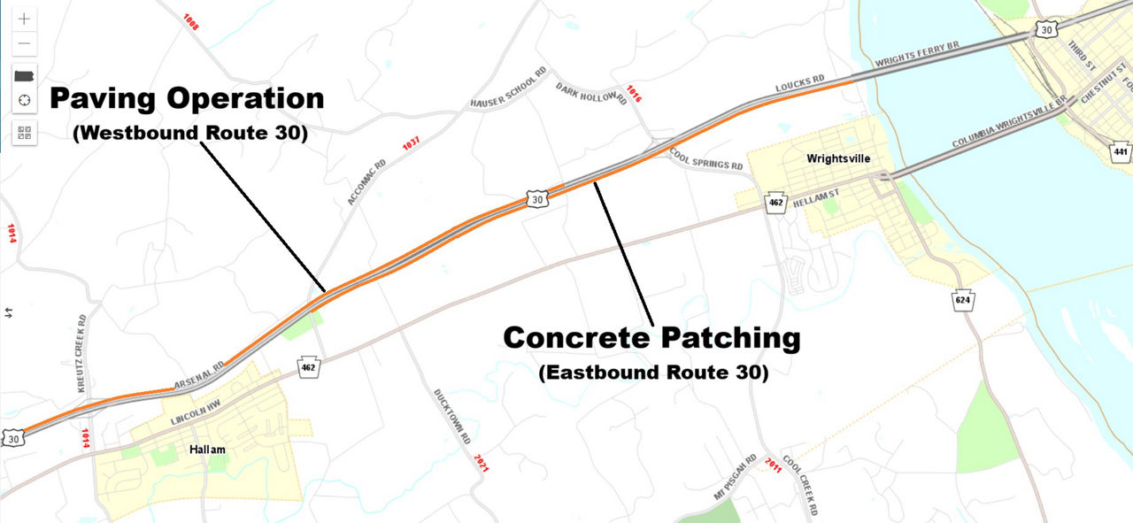 map indicating project location
