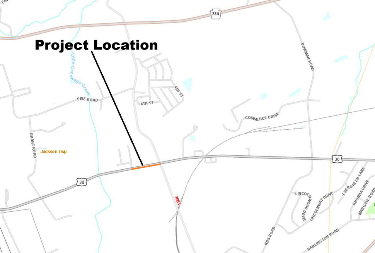 map indicating project location