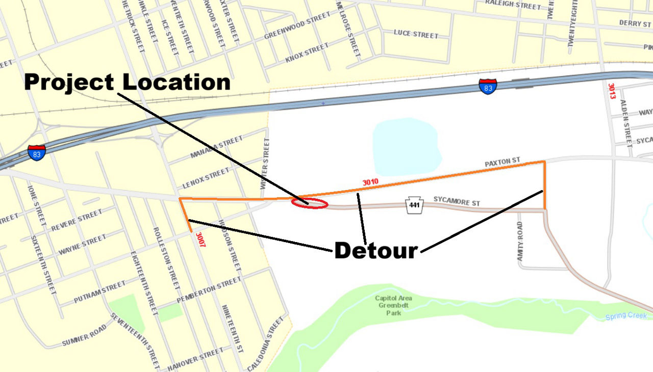 map indicating project location
