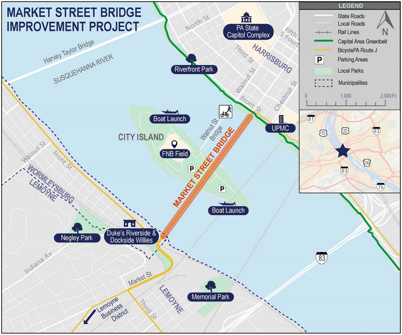 map indicating project location