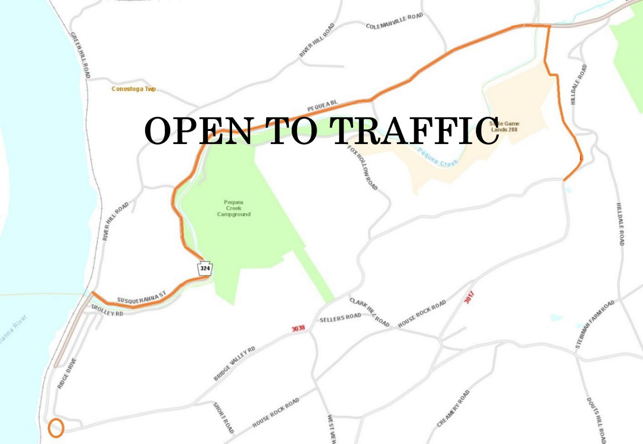 Bridge Valley Road bridge is open to traffic.