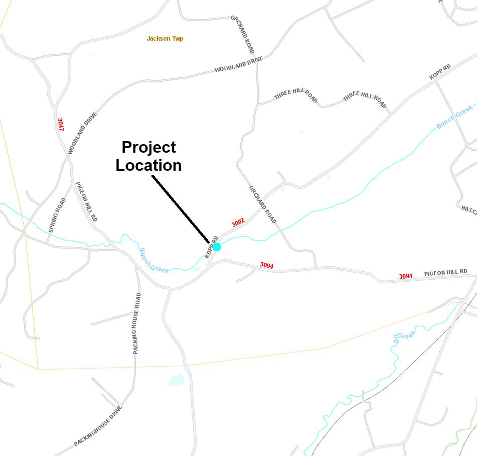 map indicating project location