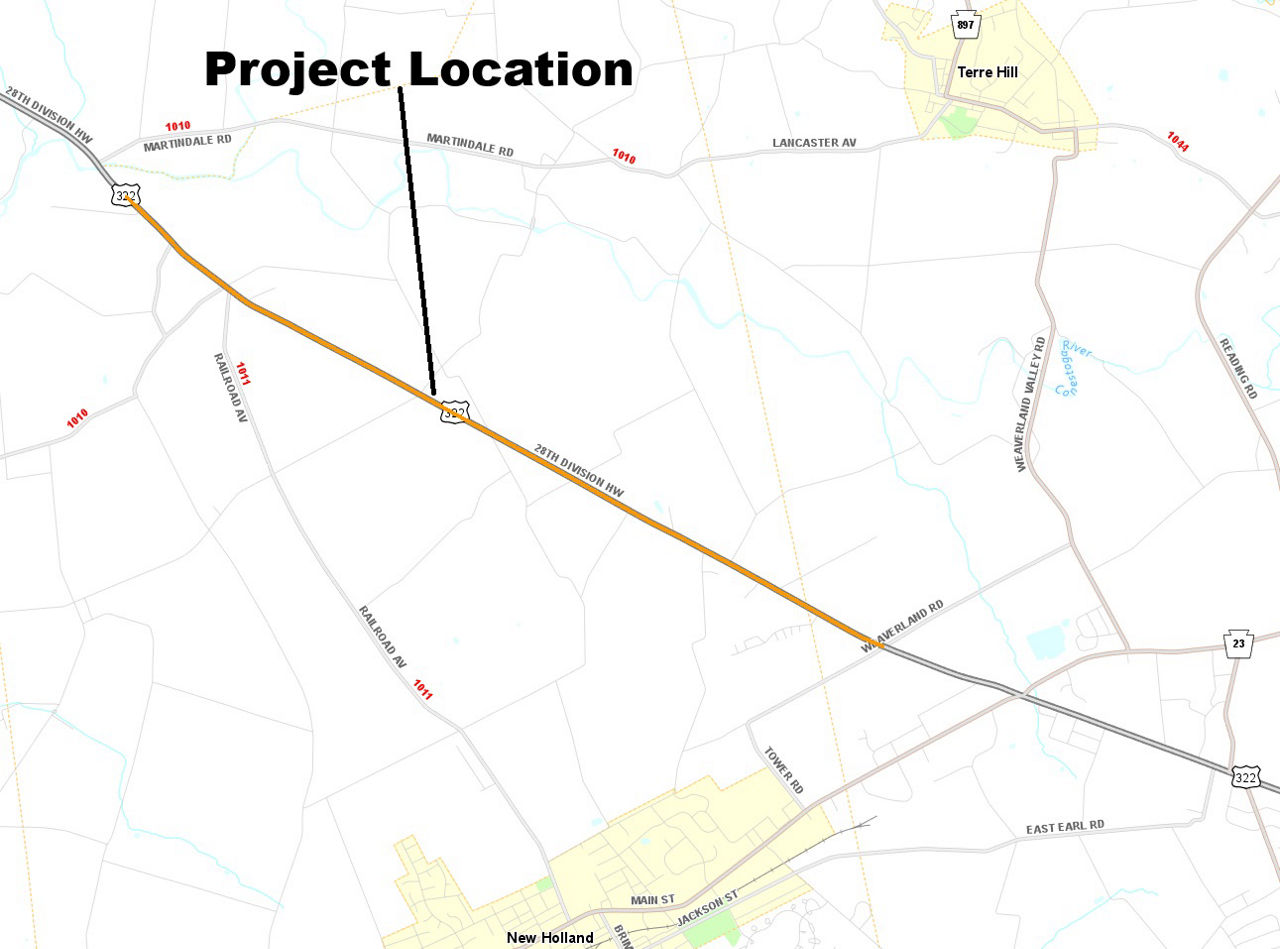 map indicating project location