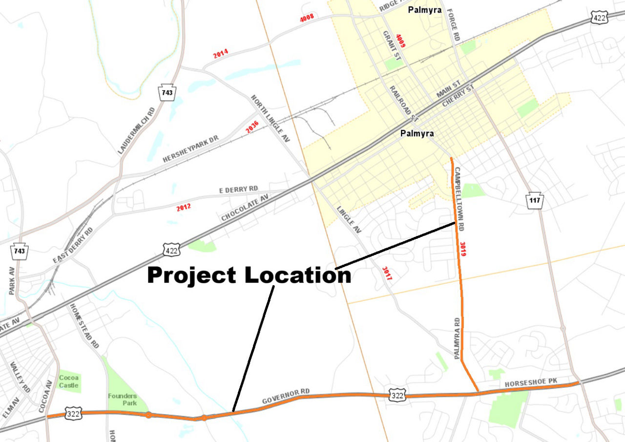 map indicating project location