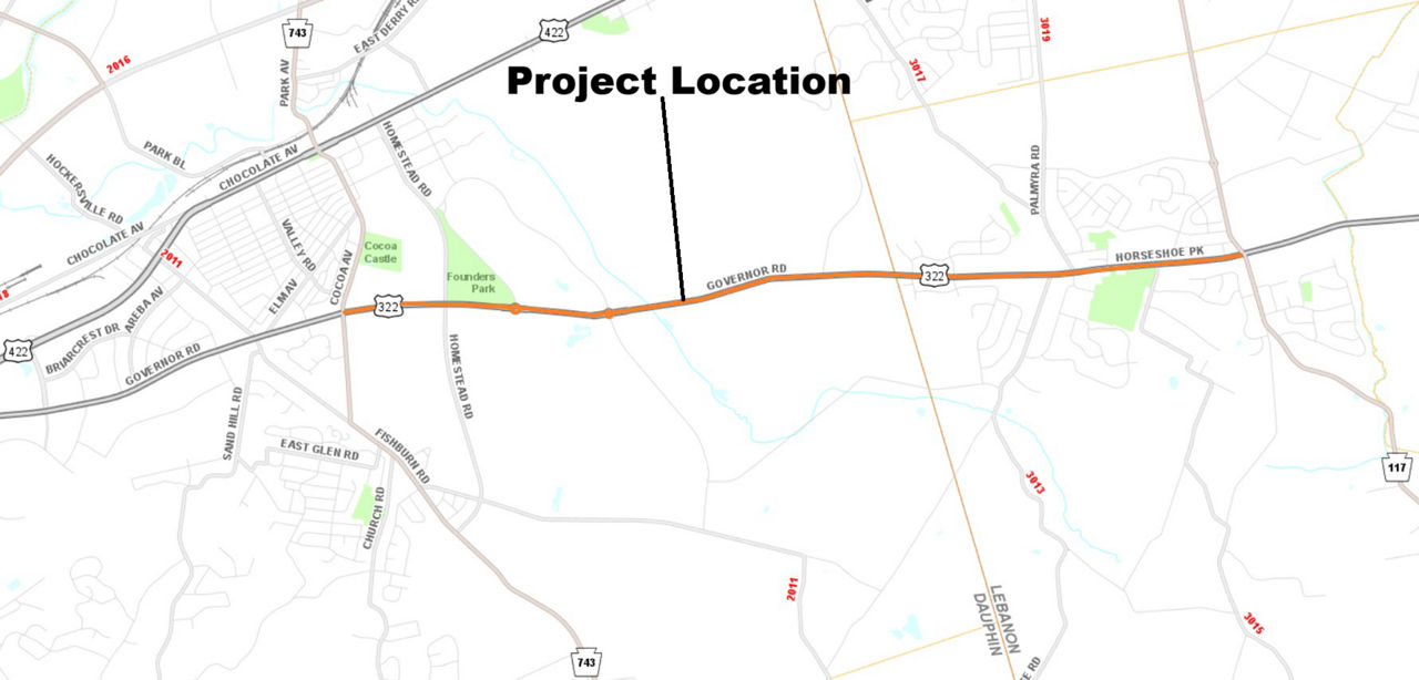 map indicating project location