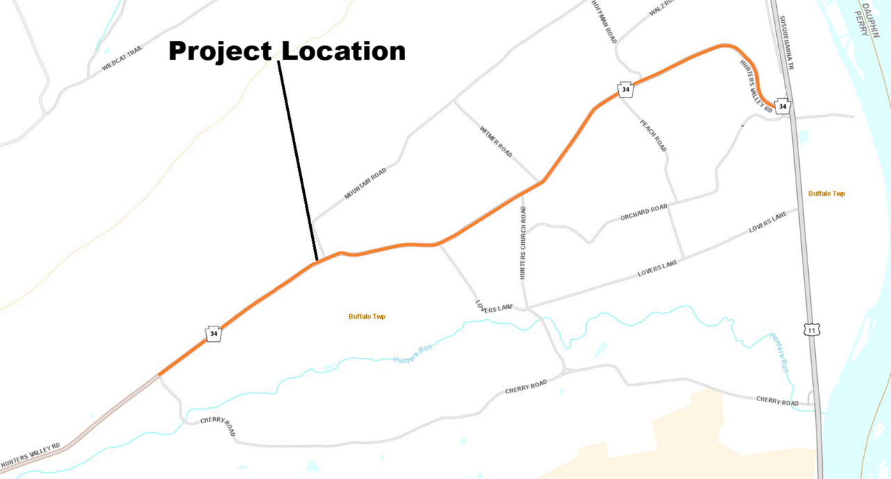 map indicating project location