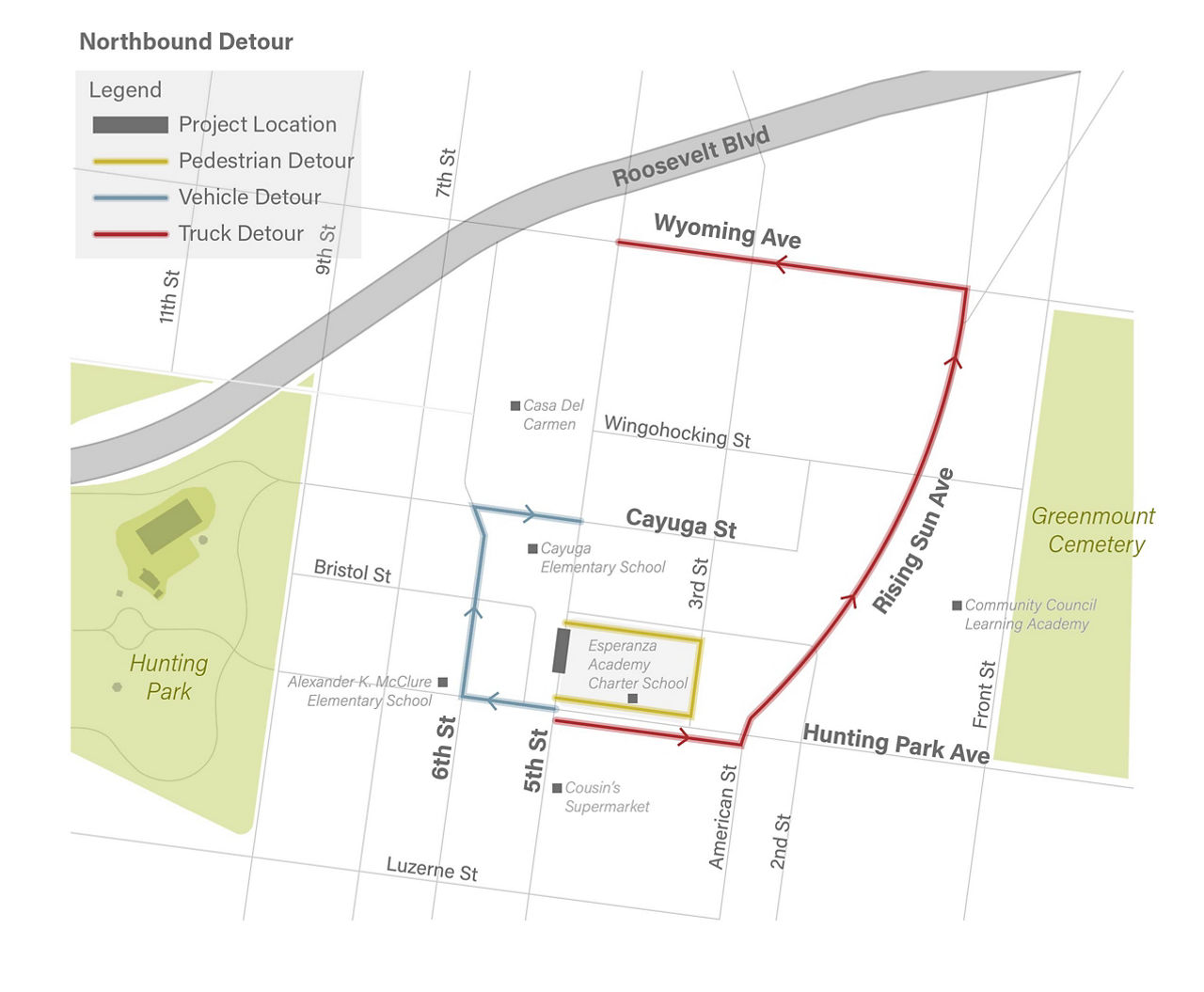 5th St Detour Revision 6.7.2022