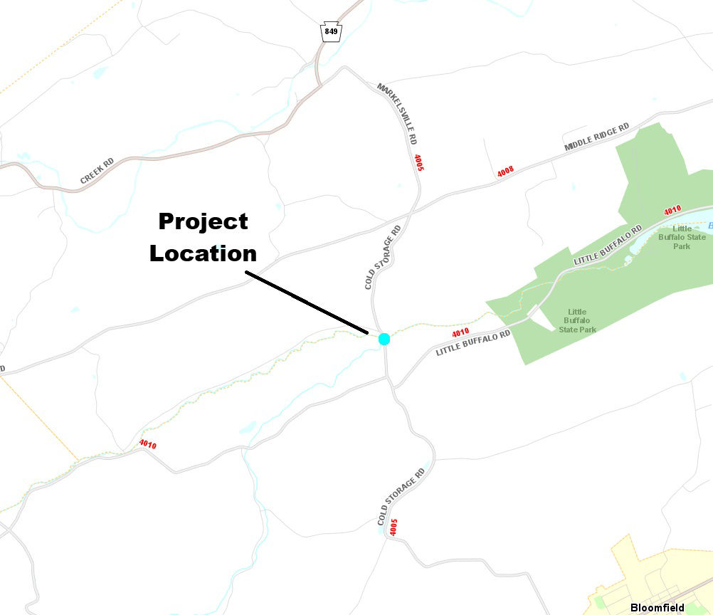 map indicating project location