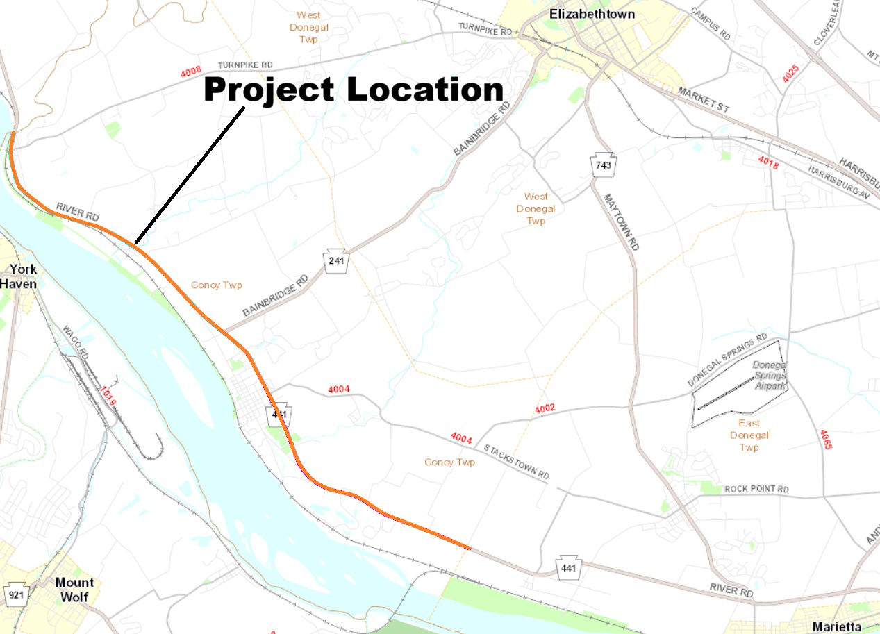map indicating project location