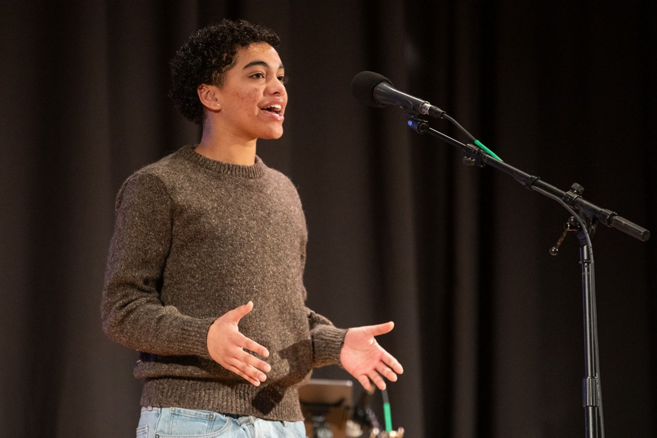 Poetry Out Loud PA Champion Isavel Mendoza