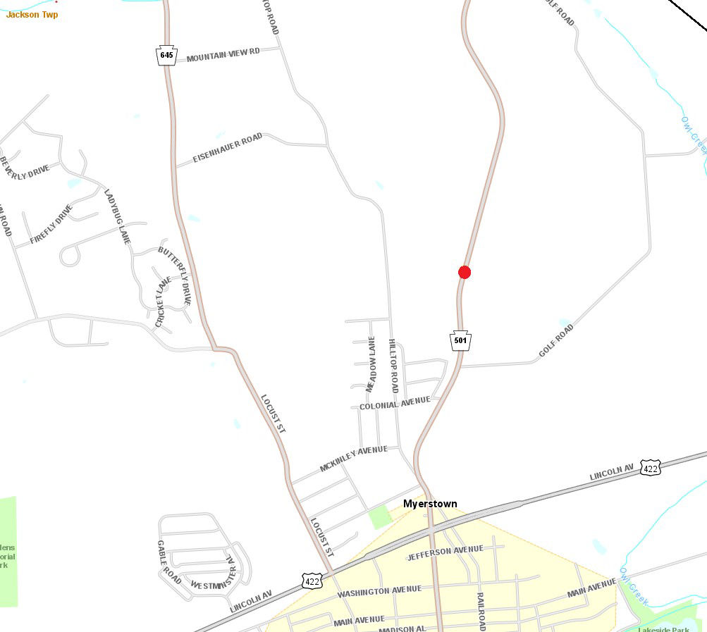 map indicating project location