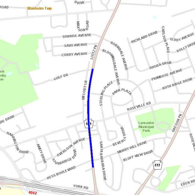 map indicating project location