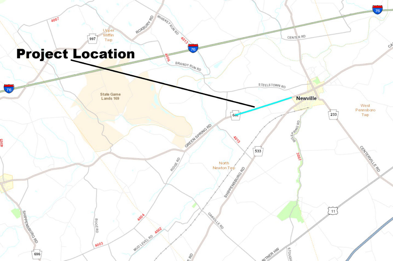 map indicating project location