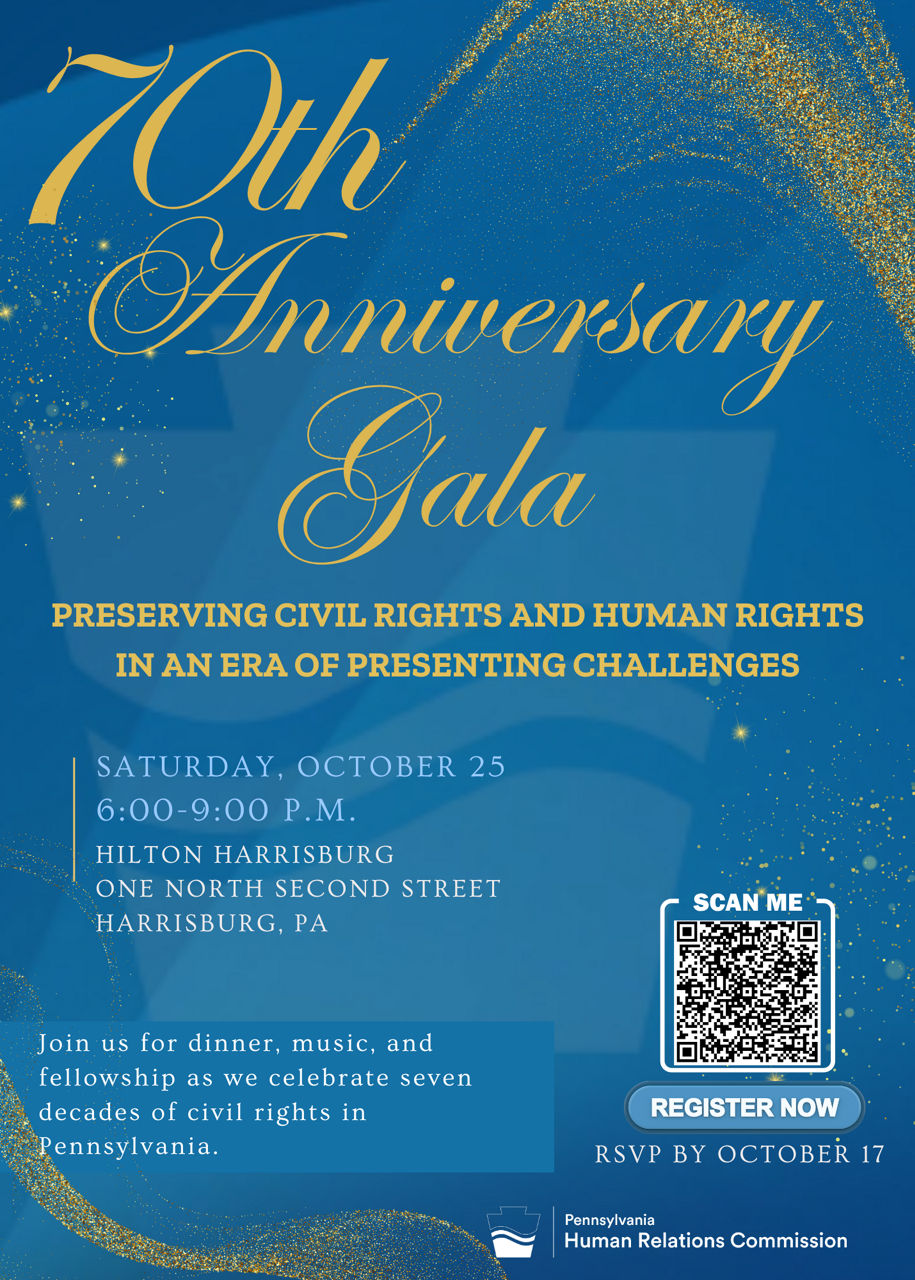 flyer for PHRC 70th Anniversary Gala 