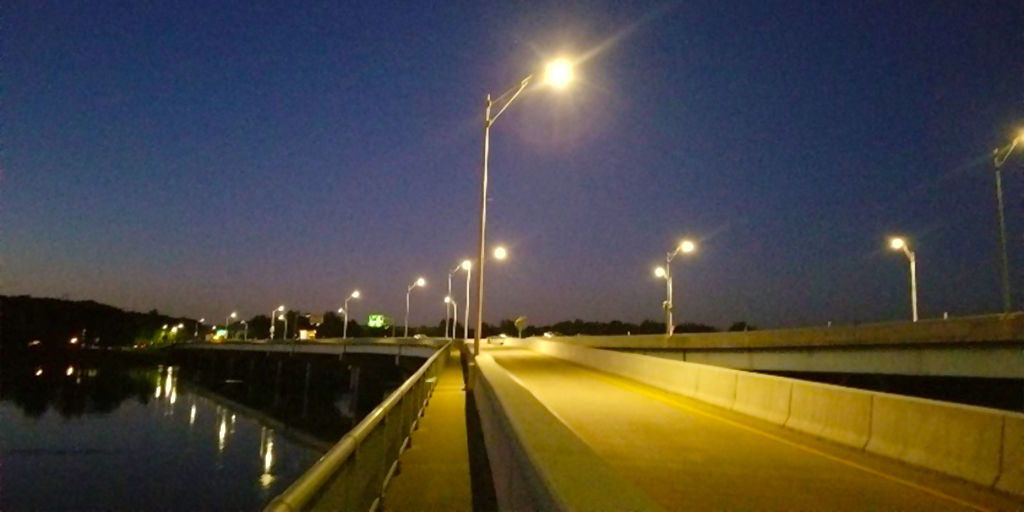 highway lighting at night