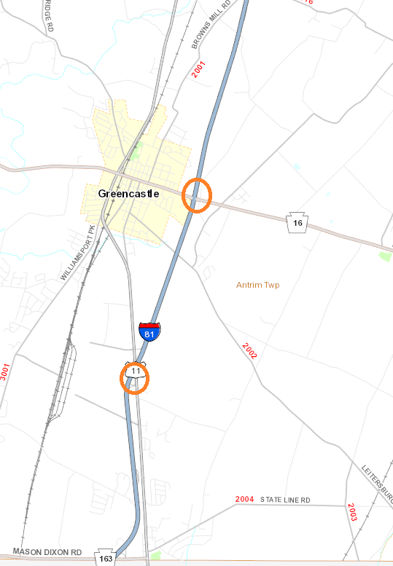 map indicating project location