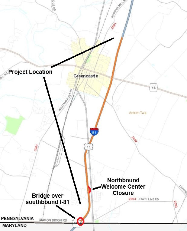 map indicating project location