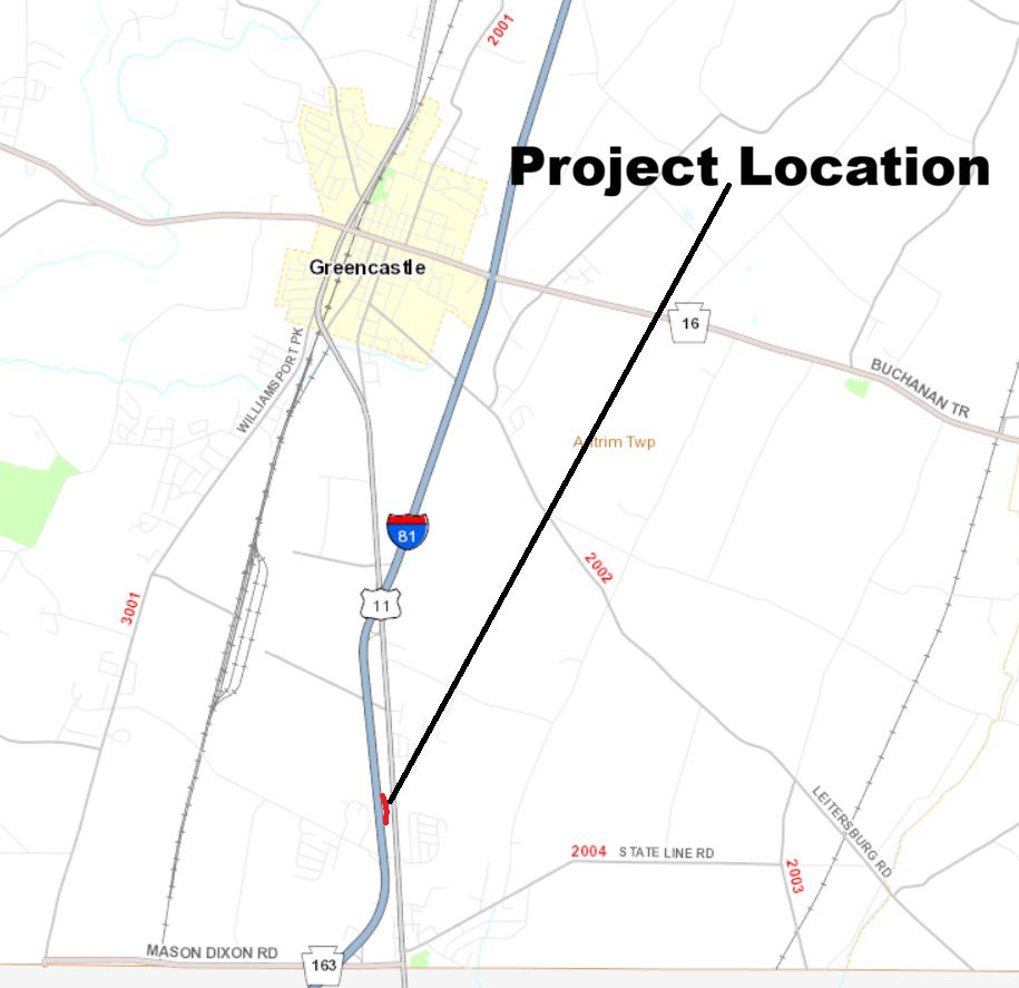 map indicating project location