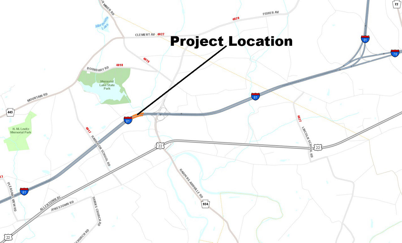 map indicating project location