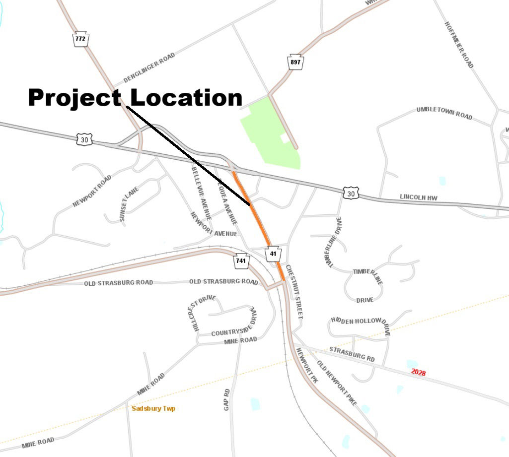 map indicating project location