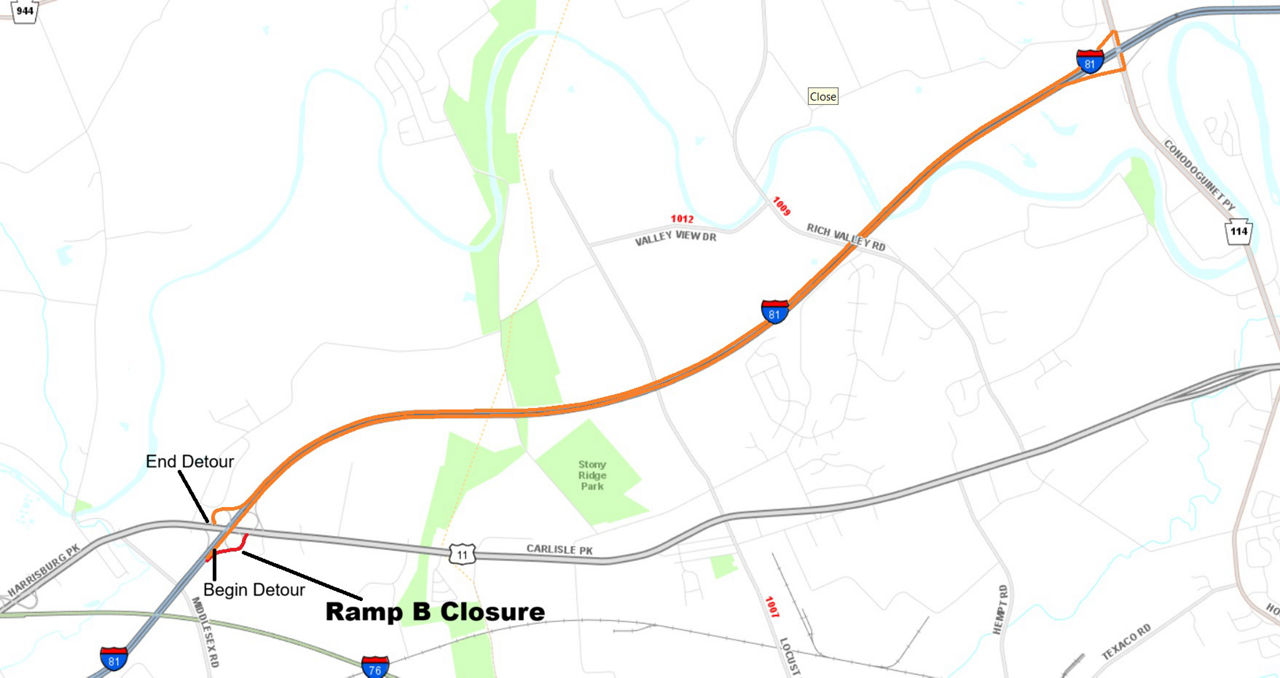 map indicating project location