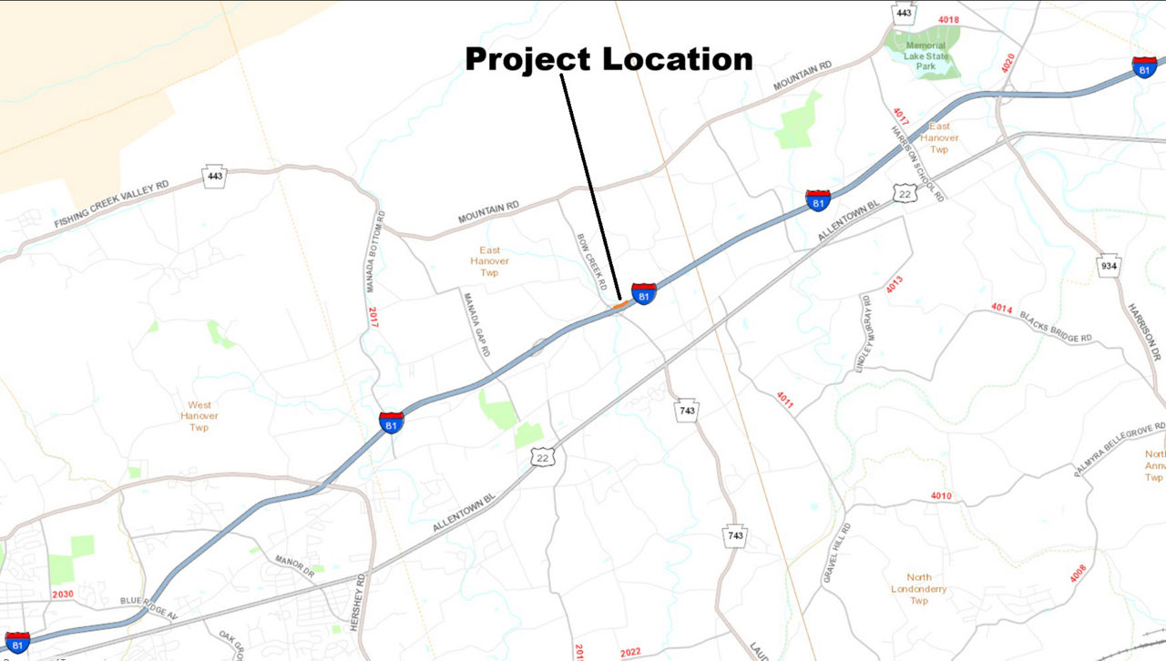 map indicating project location