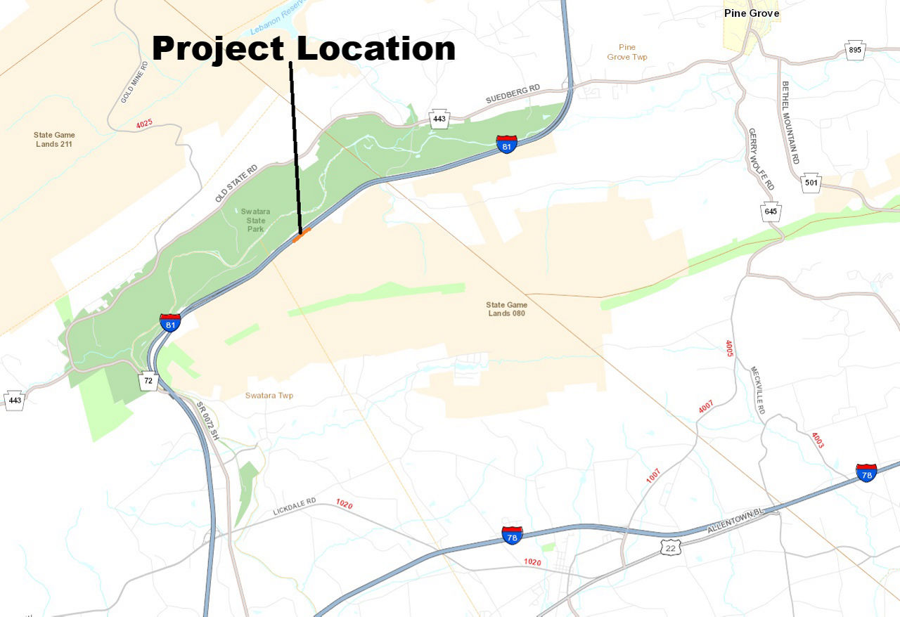 map indicating project location
