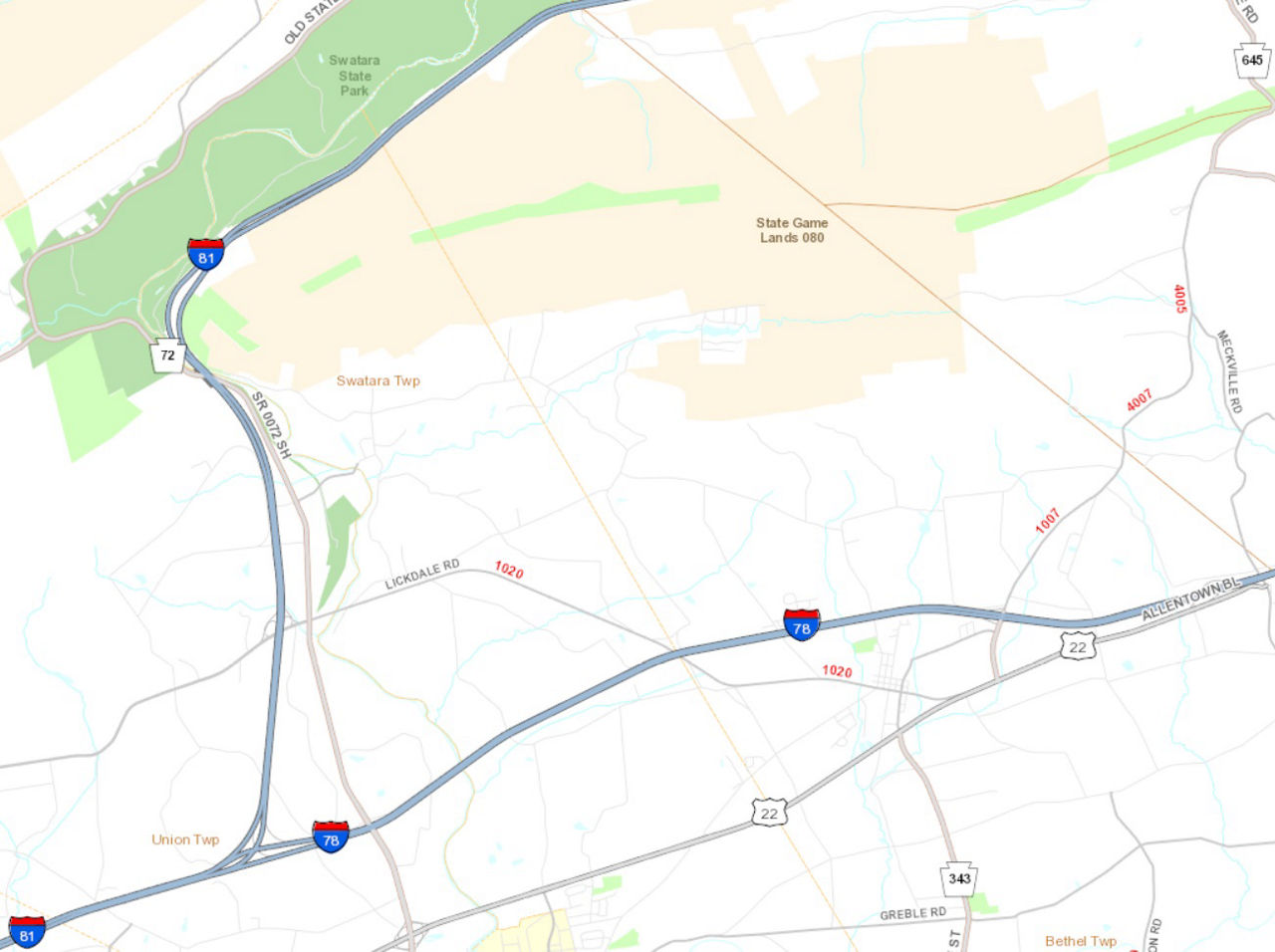 map indicating project location