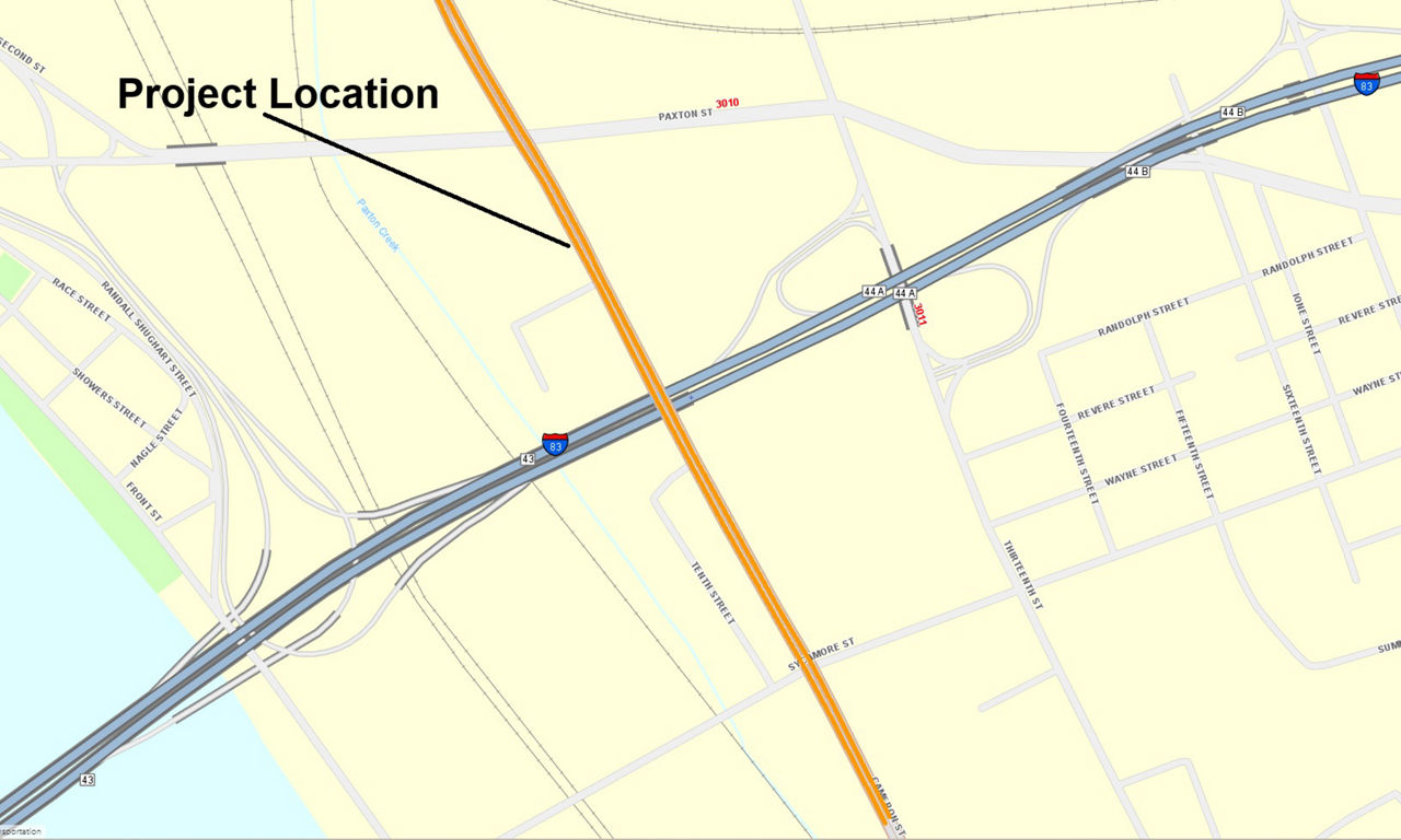 map indicating project location